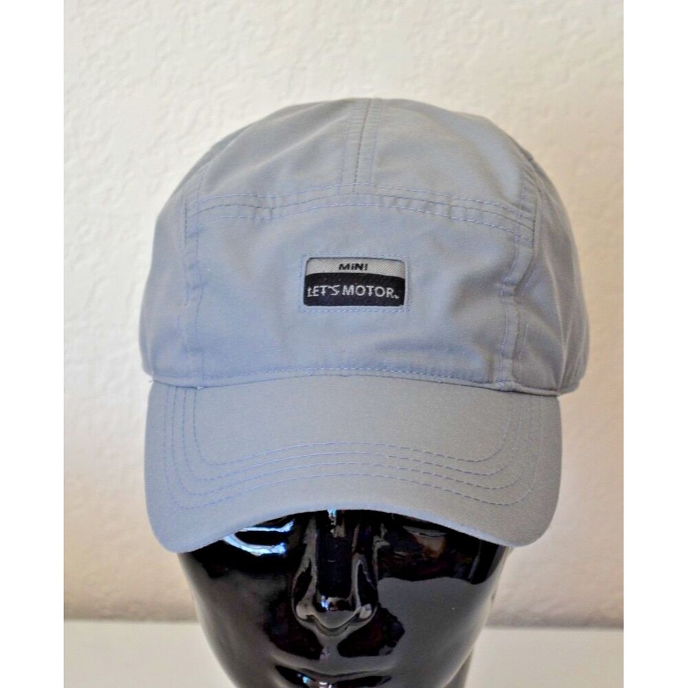 BMW Mini Cooper Adjustable 5 Panel Cap Hat Light Gray Let’s Motor